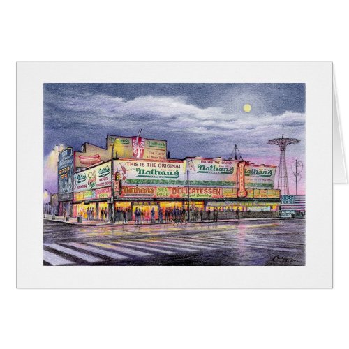 Paul McGehee Coney Island Memories Card