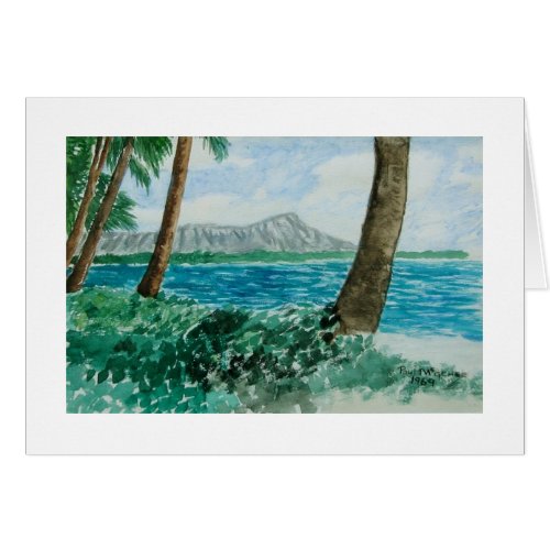 Paul McGehee Diamond Head _ Oahu Hawaii Card