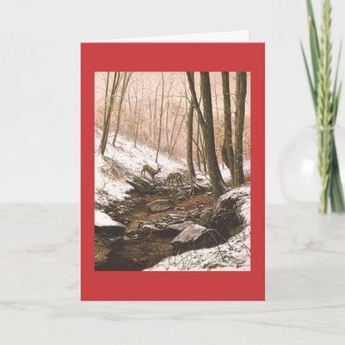 Paul McGehee First Snow Holiday Greeting Card