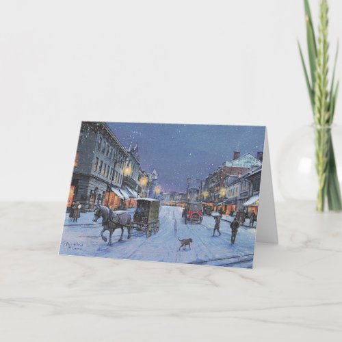 Paul McGehee Georgetown Snowfall Note Card