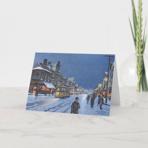 Paul McGehee Georgetown Snowfall Note Card