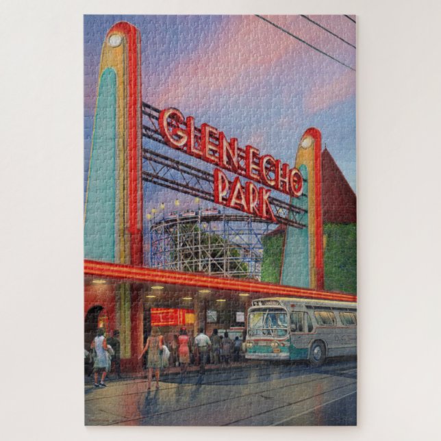 Paul McGehee "Glen Echo Nights" Jigsaw Puzzle (Vertical)