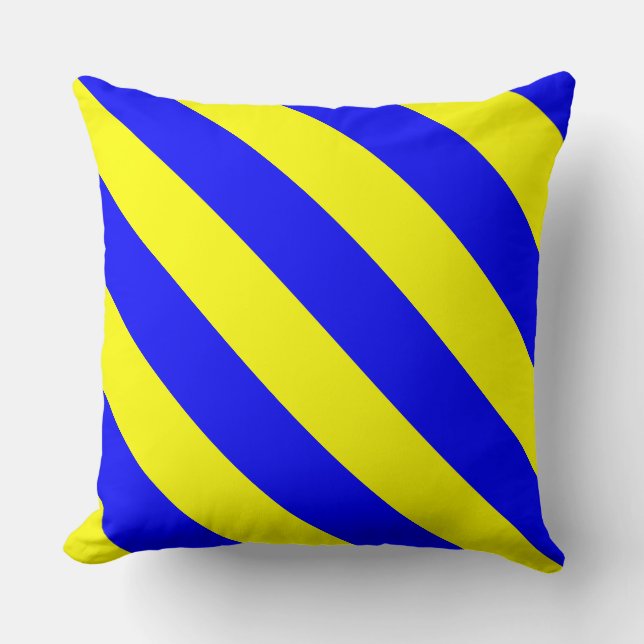 Paul McGehee "K - Kilo" Maritime Flag Pillow (Front)