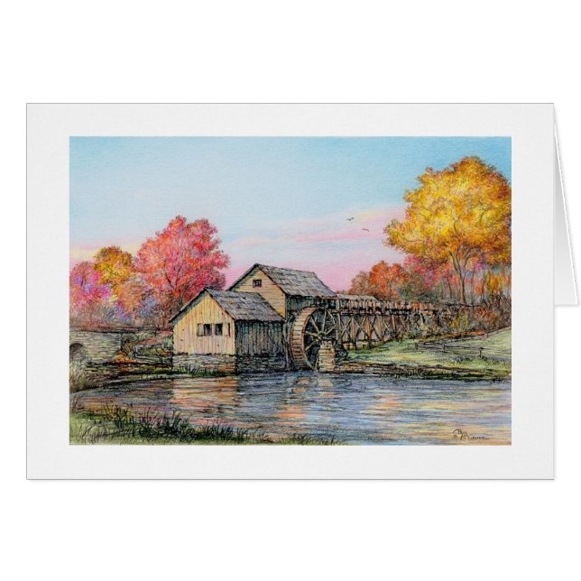 Paul McGehee "Mabry Mill" Card (Front Horizontal)