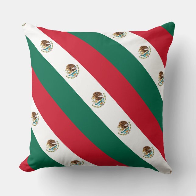 Paul McGehee "Mexico Flag" Pillow (Front)