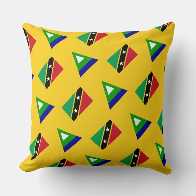 Paul McGehee "Nevis Flag" Pillow (Front)