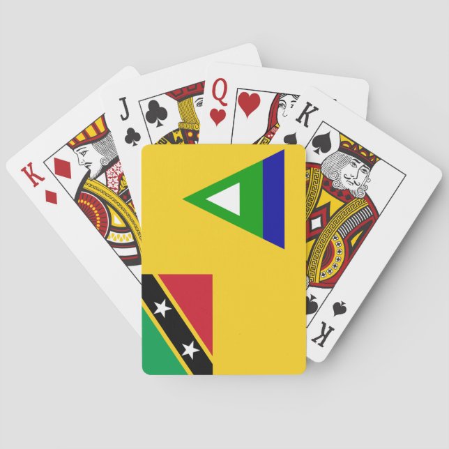 Paul McGehee "Nevis Flag" Playing Cards (Back)