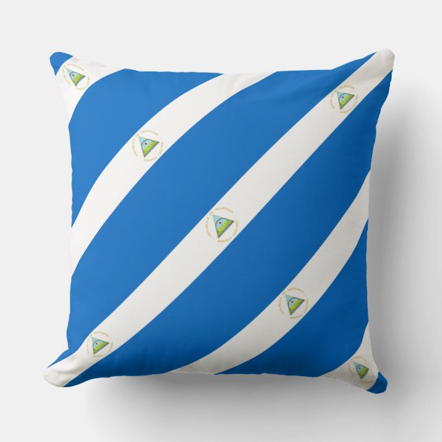 Paul McGehee "Nicaragua Flag" Pillow (Front)