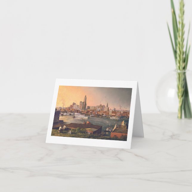 Paul McGehee "Old Baltimore Harbor" Card (Front)