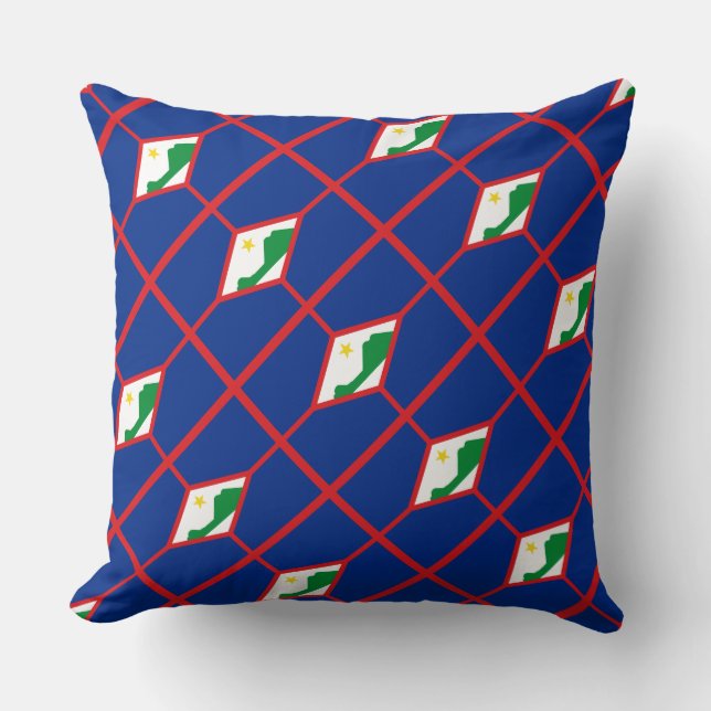 Paul McGehee "Sint Eustatius Flag" Pillow (Front)