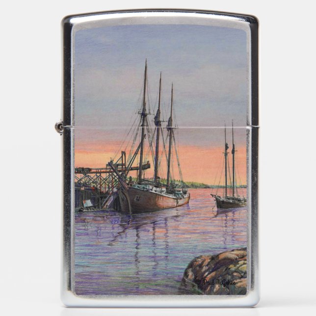Paul McGehee "Stonington Schooners" Zippo® Lighter (Front)