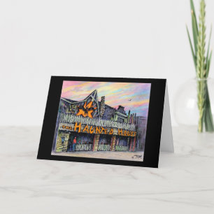 Paul McGehee "The Haunted House" Halloween Card
