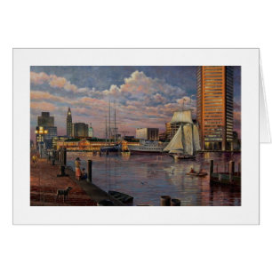 Paul McGehee "The Inner Harbor of Baltimore" Card