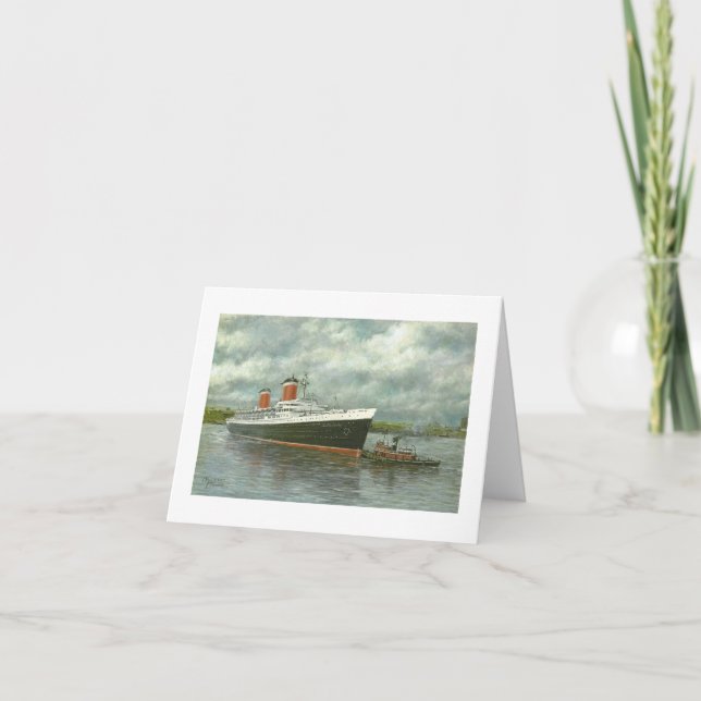 Paul McGehee The S.S. "United States" Card (Front)