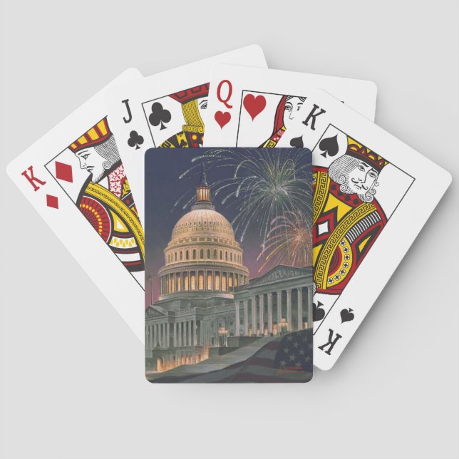 Paul McGehee "US Capitol" Playing Cards (Back)
