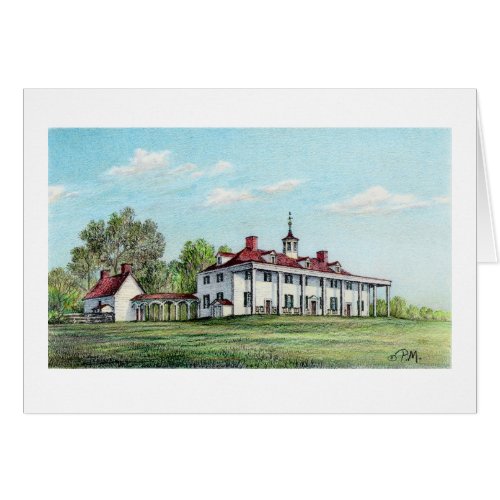 Paul McGehee Washingtons Mount Vernon Card