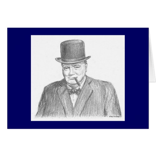 Paul McGehee Winston Churchill Card