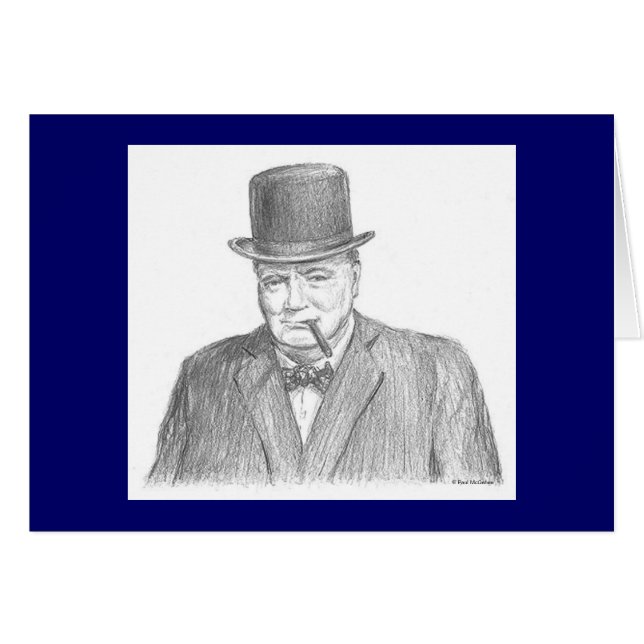 Paul McGehee "Winston Churchill" Card (Front Horizontal)