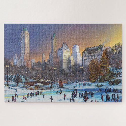 Paul McGehee Winter in Central Park Puzzle