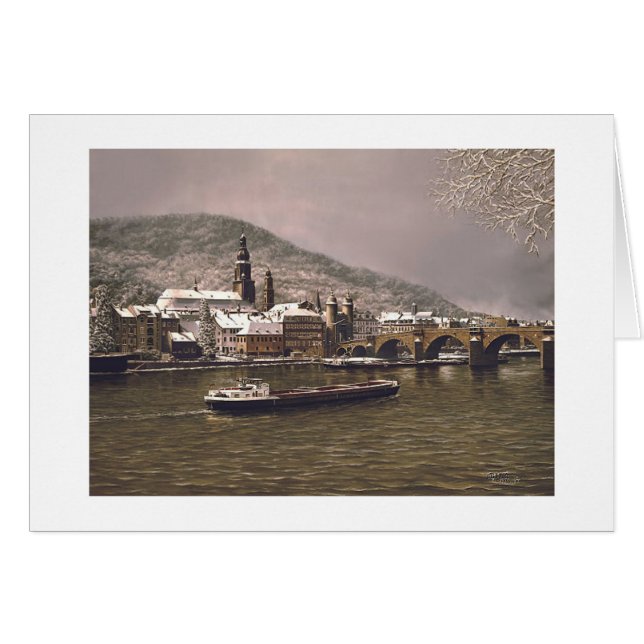 Paul McGehee "Winter in Heidelberg" Card (Front Horizontal)