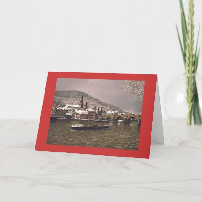 Paul McGehee "Winter in Heidelberg" Holiday Card (Front)