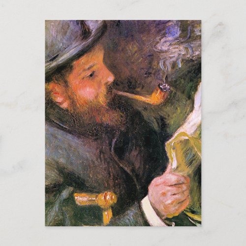 Paul Monet Reading, popular artwork, Postcard