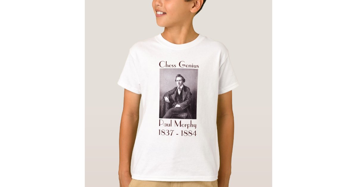 Paul Morphy Greatest of all Time Chess T-Shirt