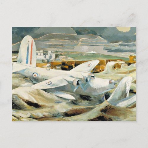 Paul Nash _ Defense of Albion famous painting Postcard