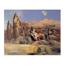 Paul Nash's Landscape of the Moon's First Quarter