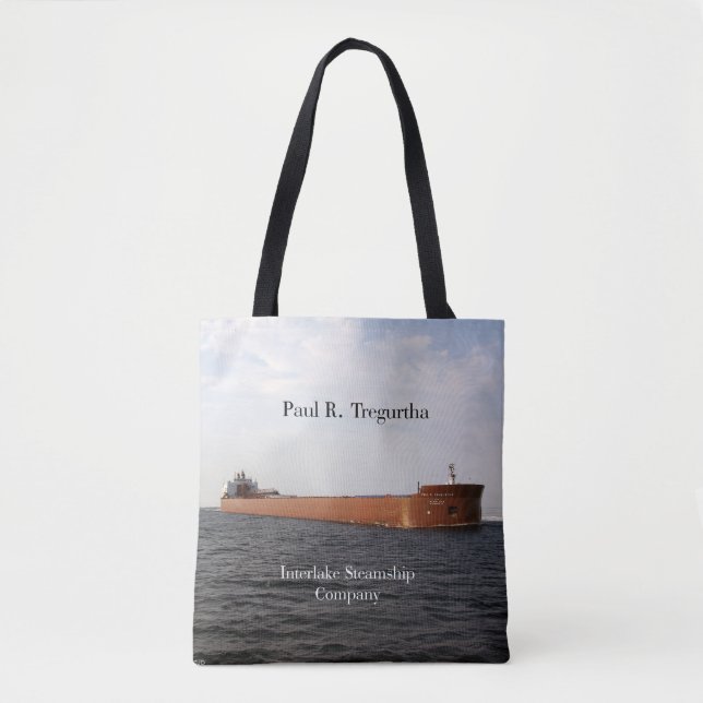 Paul R. Tregurtha all over tote bag (Front)