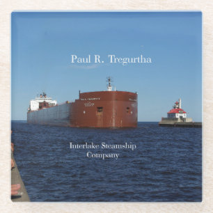 Paul R. Tregurtha Duluth glass coaster