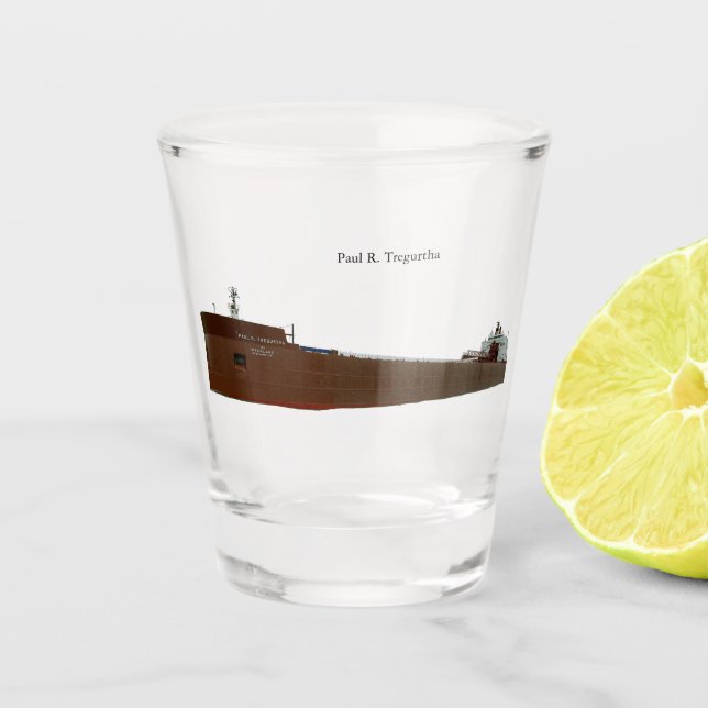 Paul R. Tregurtha shot glass (Front)