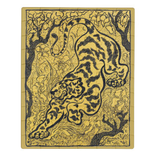 Paul Ranson Vintage Art Nouveau Yellow Tiger Print Jigsaw Puzzle