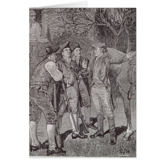 Paul Revere at Lexington Cards (Front)