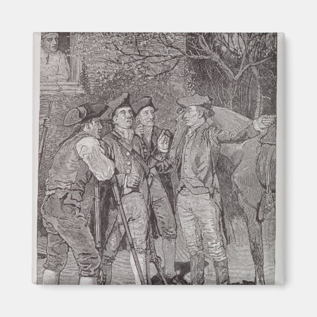 Paul Revere at Lexington Magnet (Front)