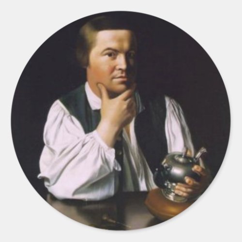 Paul Revere Classic Round Sticker