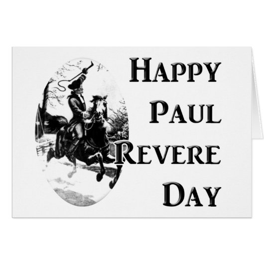 Paul Revere Day Cards (Front Horizontal)