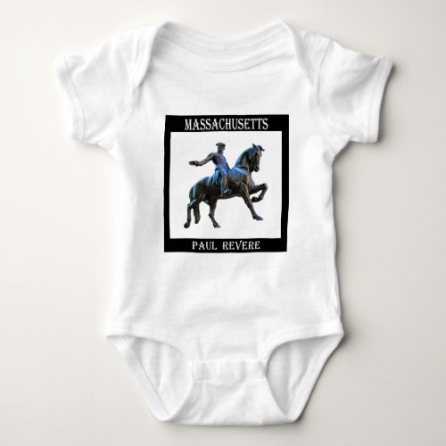 Paul Revere Massachusetts Baby Bodysuit