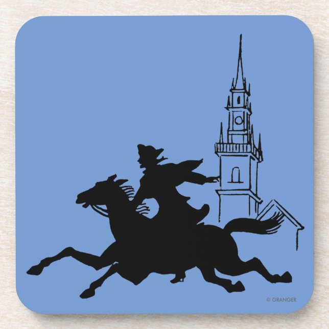 Paul Revere's Ride Beverage Coaster (Front)