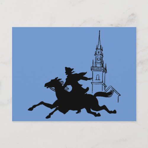 Paul Reveres Ride Postcard