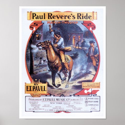 Paul Revere's Ride poster