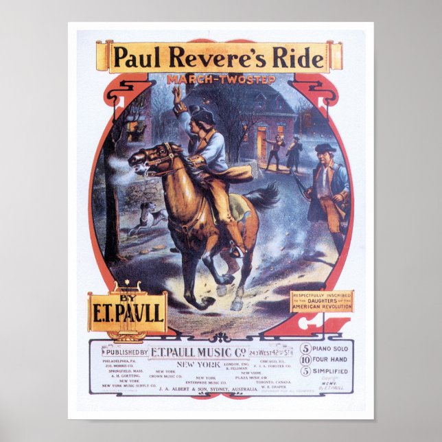Paul Revere's Ride poster (Front)