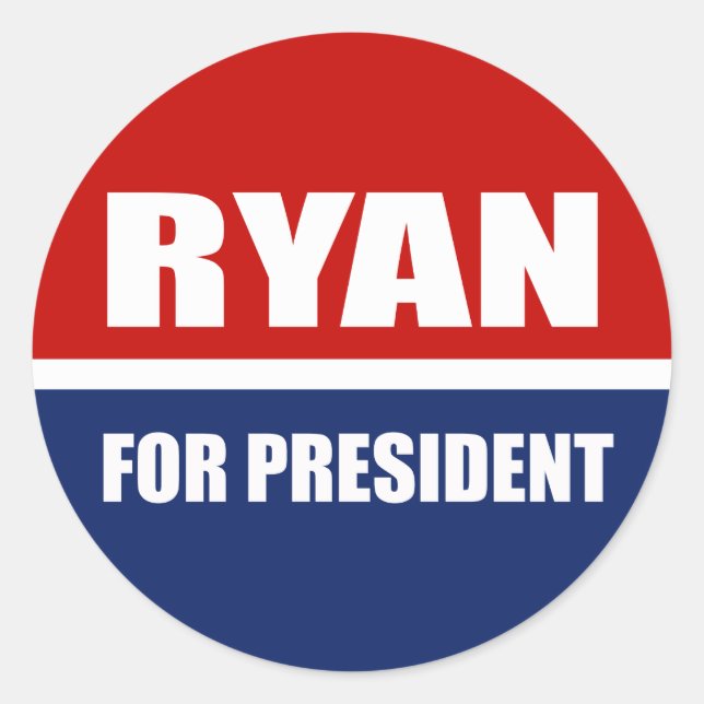 Paul Ryan 2012 Classic Round Sticker (Front)