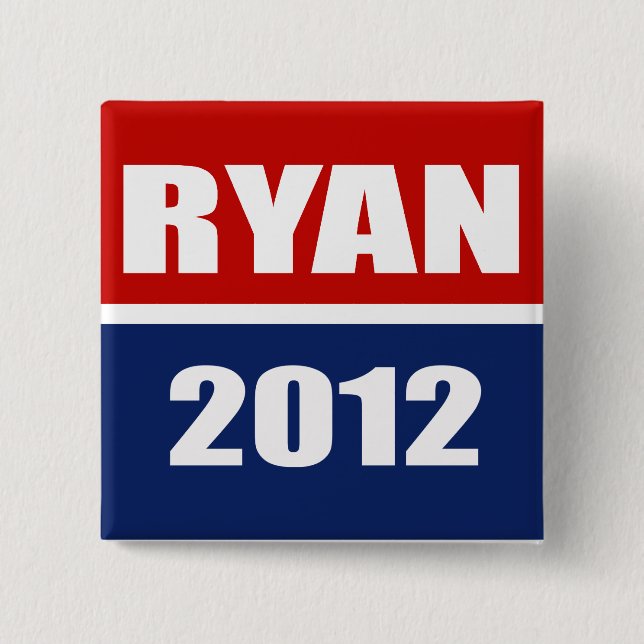 Paul Ryan 2012 Pinback Button (Front)