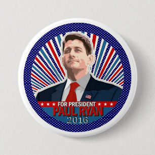 Paul Ryan for President 2016 Button