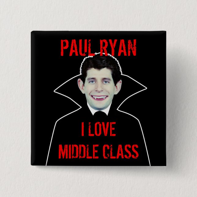 Paul Ryan Loves Middle Class Button (Front)