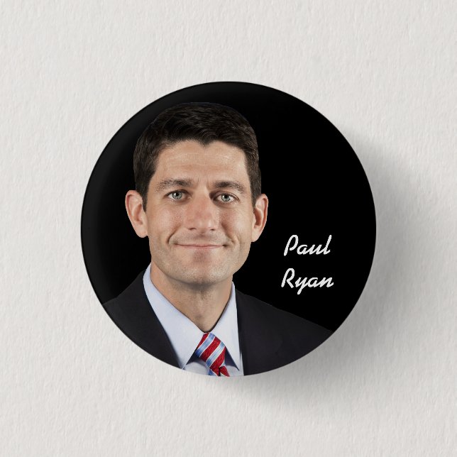 Paul Ryan Pinback Button (Front)