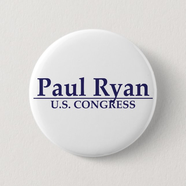 Paul Ryan U.S. Congress Button (Front)