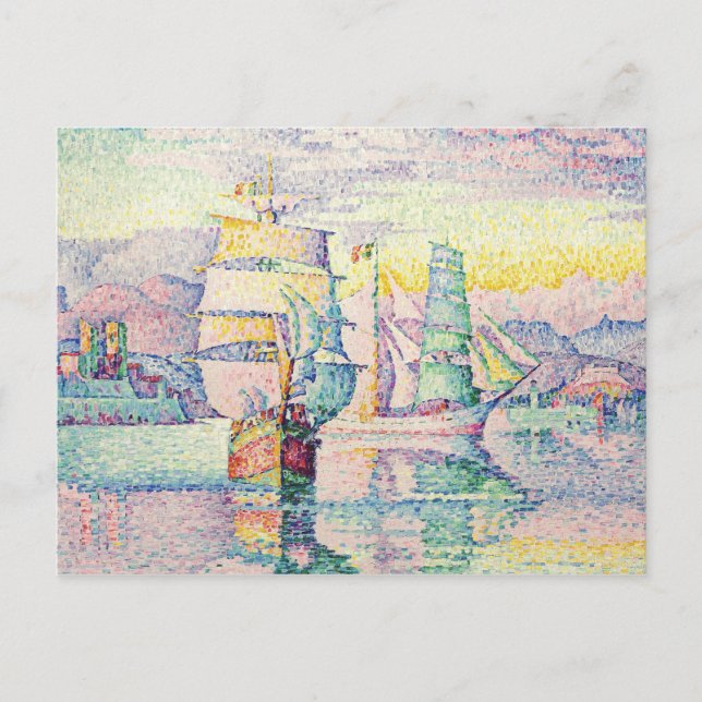 Paul Signac - Antibes, The Brigantines Postcard (Front)