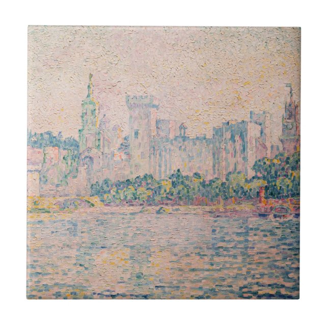 Paul Signac - Avignon, Morning Ceramic Tile (Front)